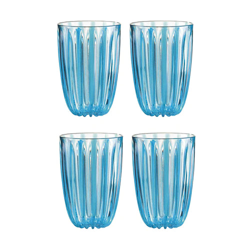 Dolcevita - Vasos para Bebidas (Juego de 4) Azul