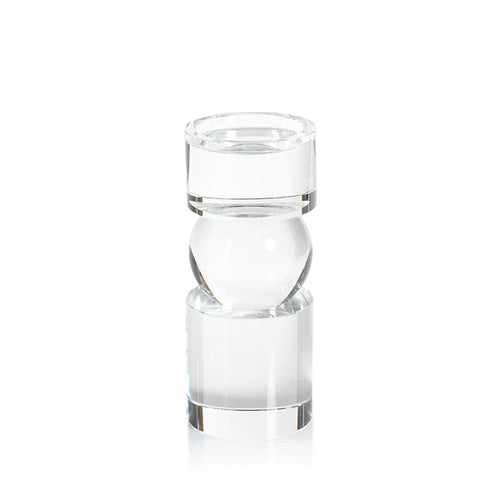 Rialto Crystal - Candelabro Cristal Transparente Bajo