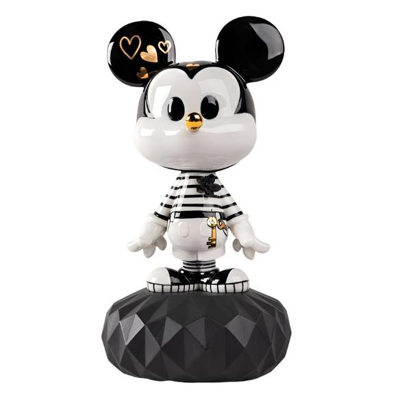 Mickey Mouse - Black & White Sculpture
