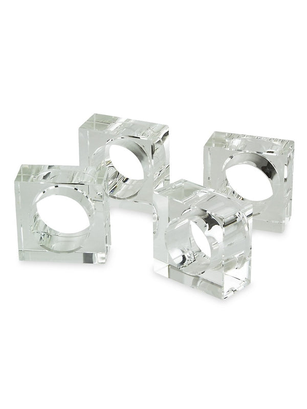 Crystal Napkin Ring Clear (Set of 4)