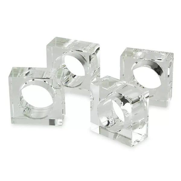 Crystal Napkin Ring Clear (Set of 4)