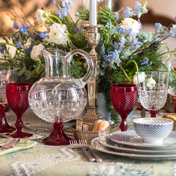 Bicos - Set Of 4 Water Goblets Red