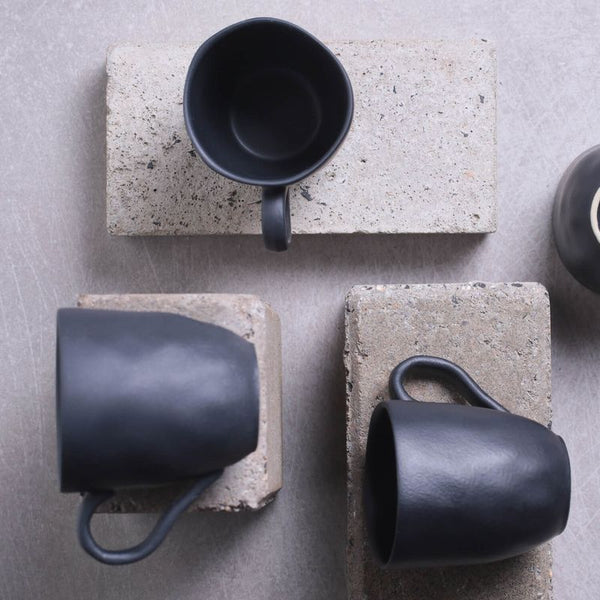 Matte Black - Mug (Set of 6)