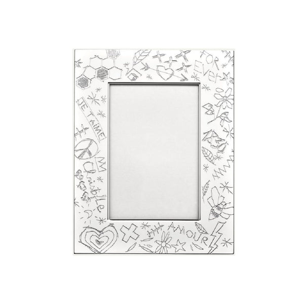 Graffiti - Silver Plated Picture Frame Medium