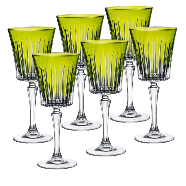 Onyx - Water / Red Wine Glasses Green (Set of 6)