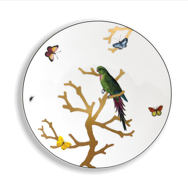 Aux Oiseaux - Dinner Plate "Perruche Verte"