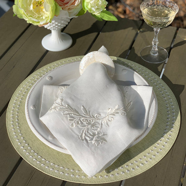 Bella - Napkin Off White (Set of 8)