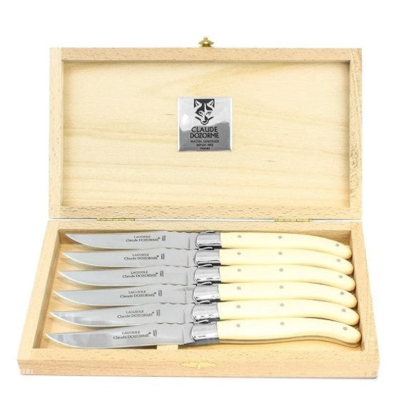 Berlingot - Box Steak Knive - Natural Handle (Set of 6)