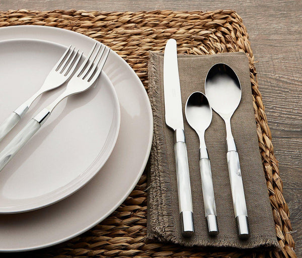 Conty - Flatware Place Setting White (Set of 5)