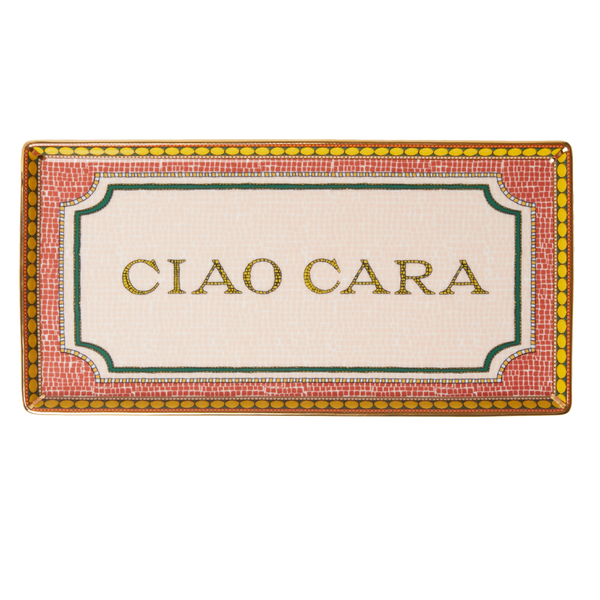 Ciao Cara - Porcelain Rectangular Tray