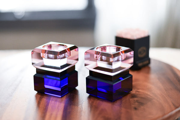 Block - Tealight Holders Pink / Cobalt