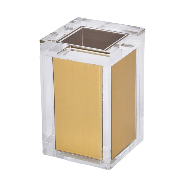 Canister Lid Acrylic with Gold Insert