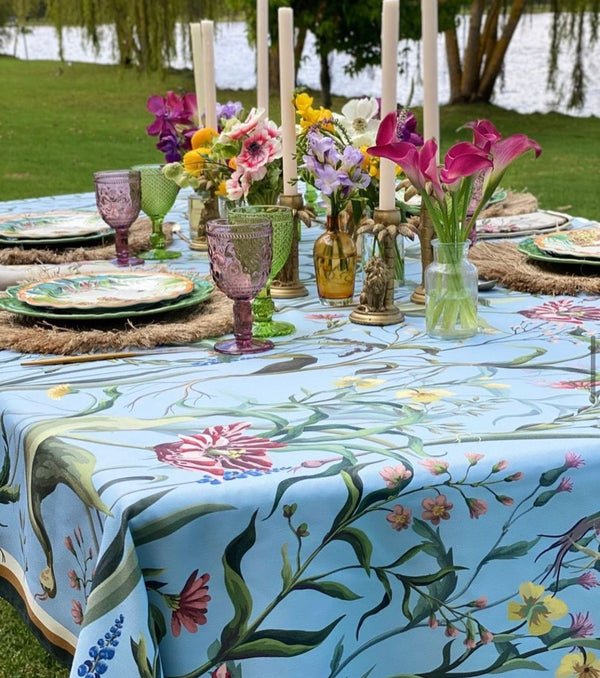 Flower -  Tablecloths F195 - 106"x59"