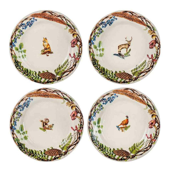 Forest Walk - Dessert/Salad Plate Assorted (Set of 4)