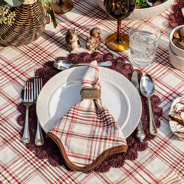 Harvest Tartan - 52" Square Tablecloth