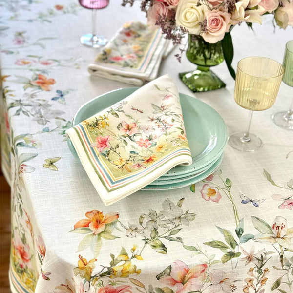 Lily Garden - Tablecloth 144 "