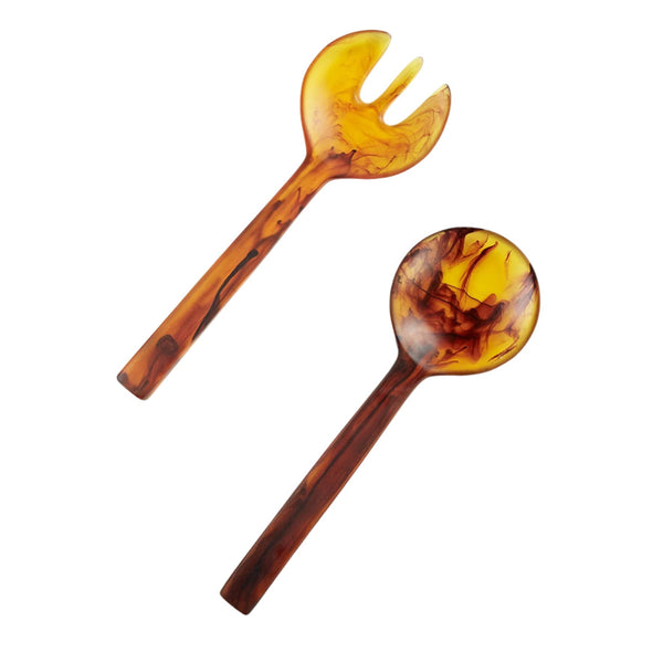 Long Handle - Servers XL Tortoise Swirl (Set of 2)