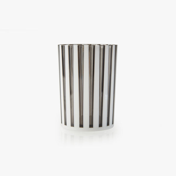 Kiddush - Cups (Set of 9) - Smoke & White