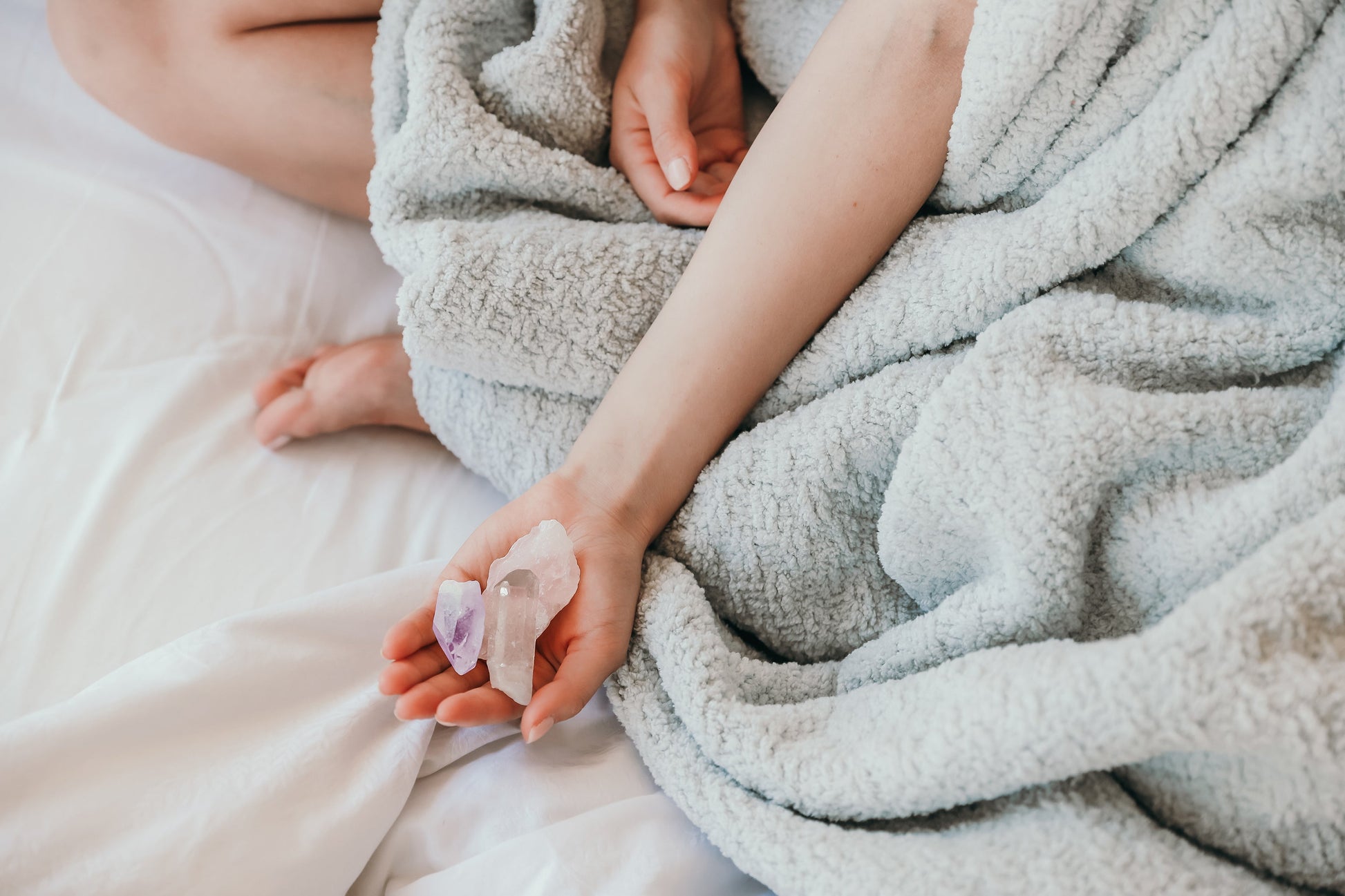 Snug Crystal Weighted Blanket Cloud Gray