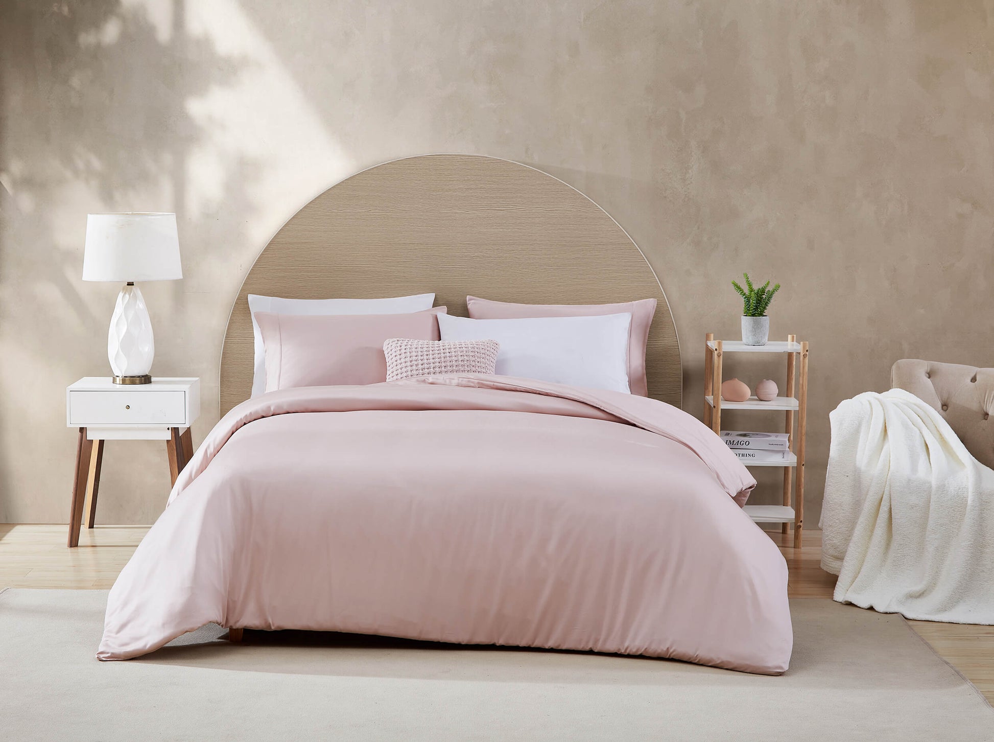 Premium Bamboo Duvet Cover Blush