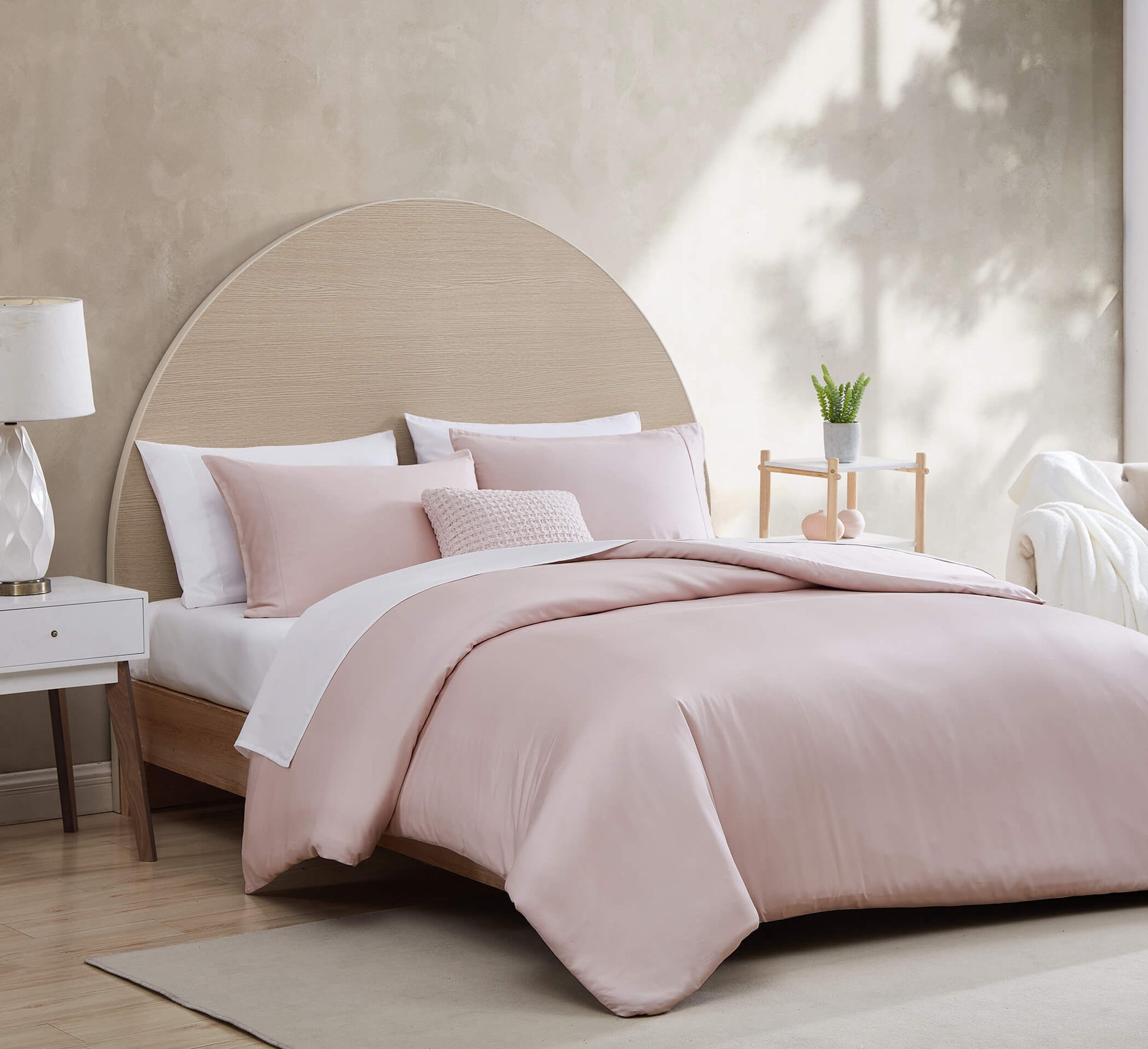 Premium Bamboo Duvet Cover Blush