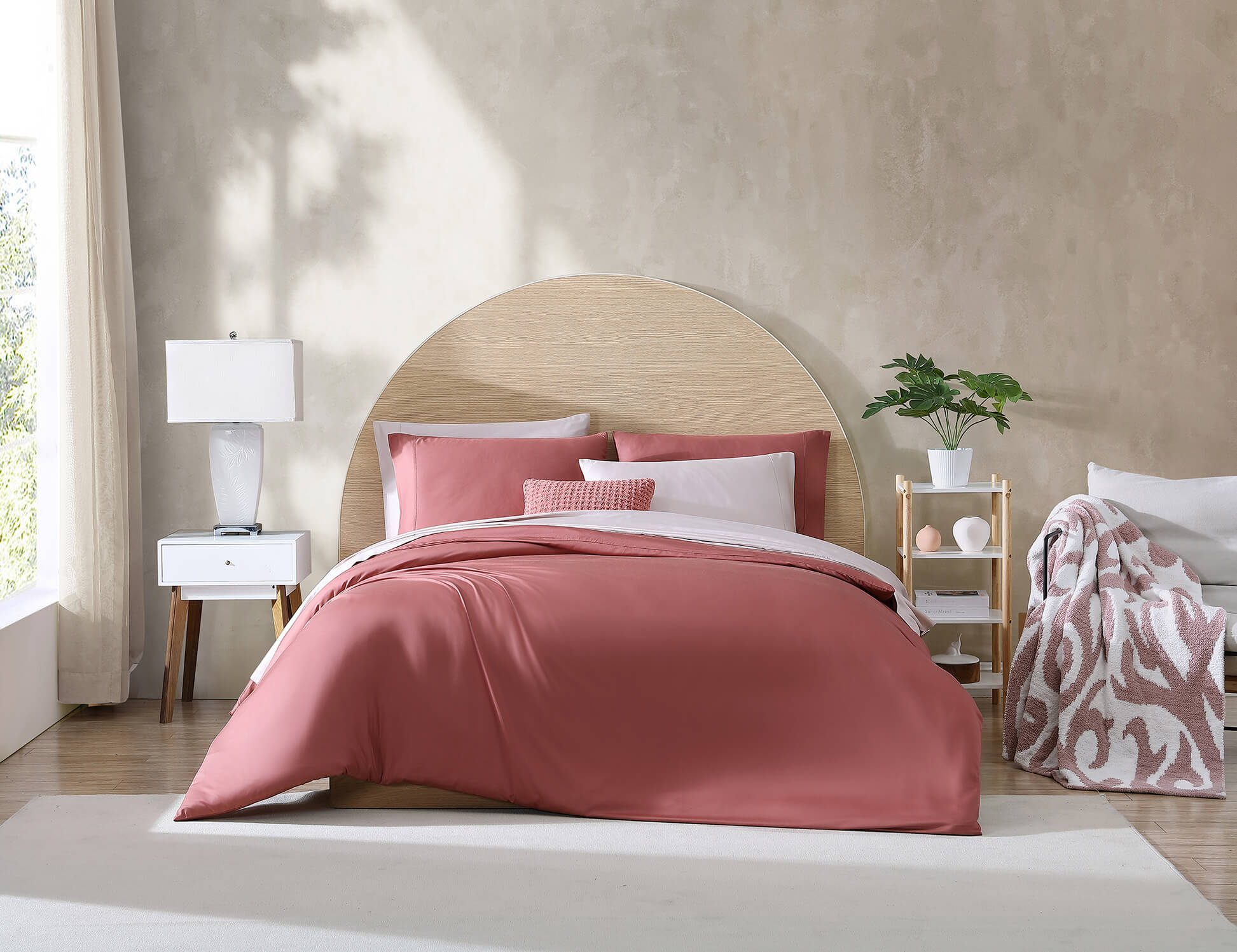 Premium Bamboo Duvet Cover Clay