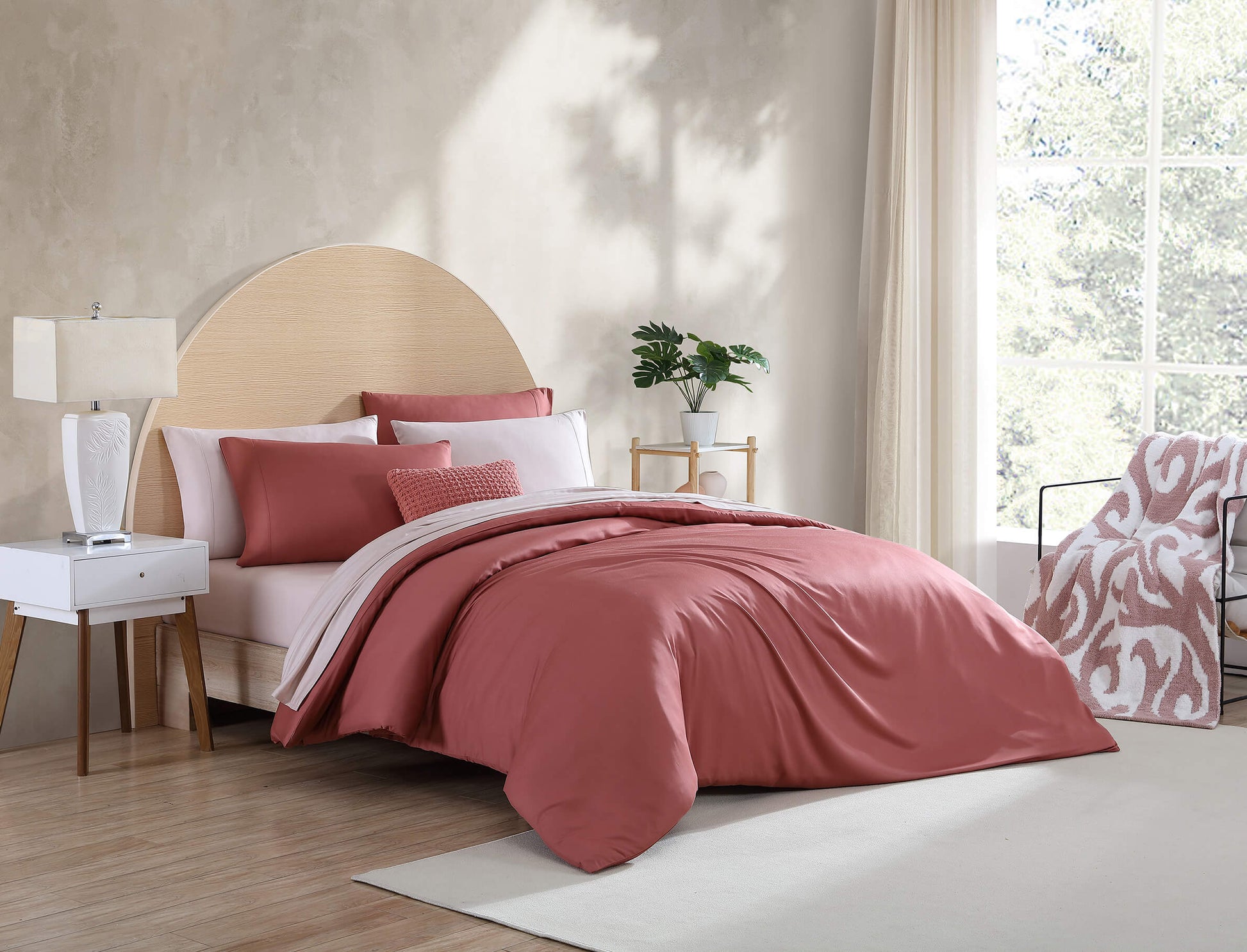 Premium Bamboo Duvet Cover Clay