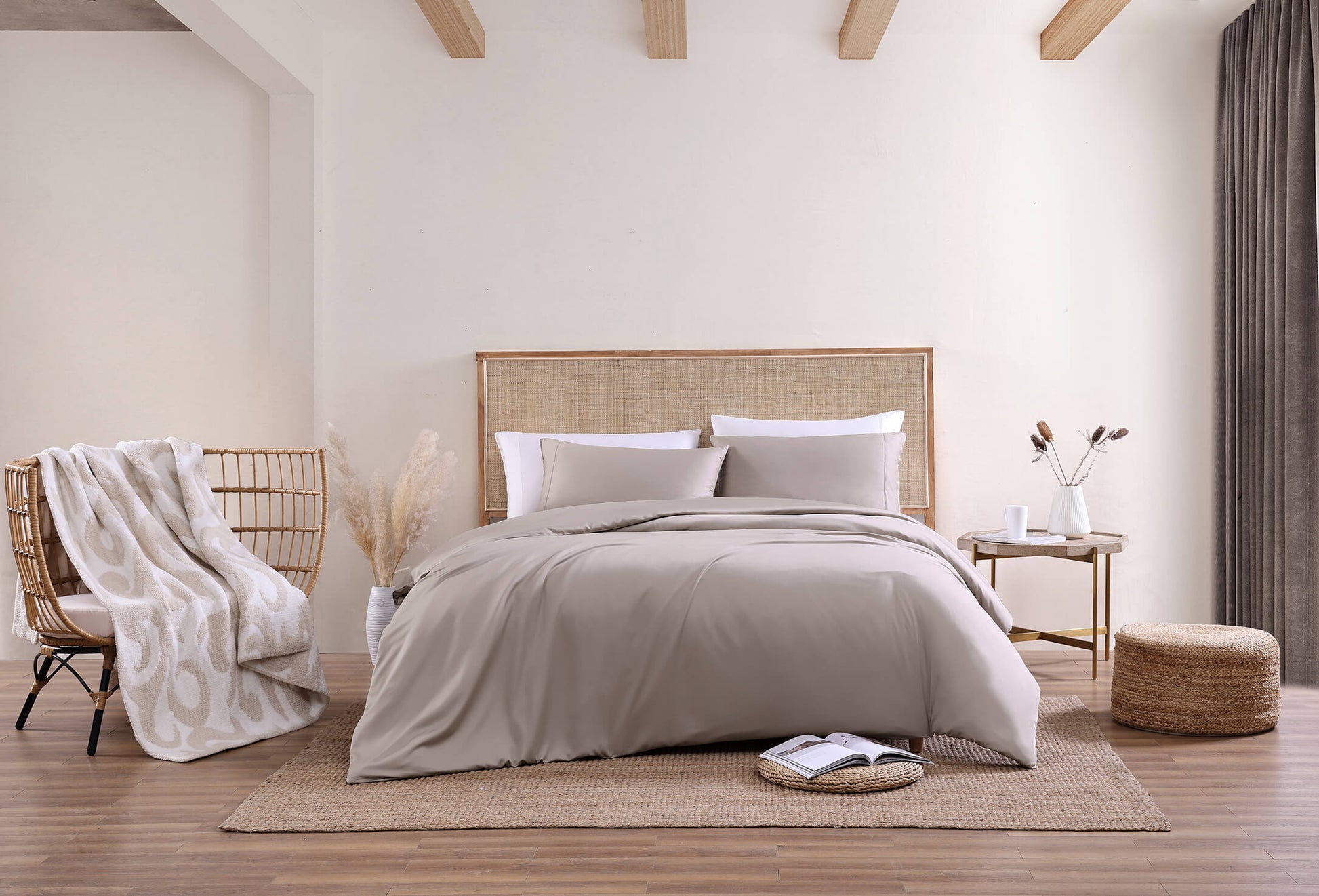 Premium Bamboo Duvet Cover Taupe