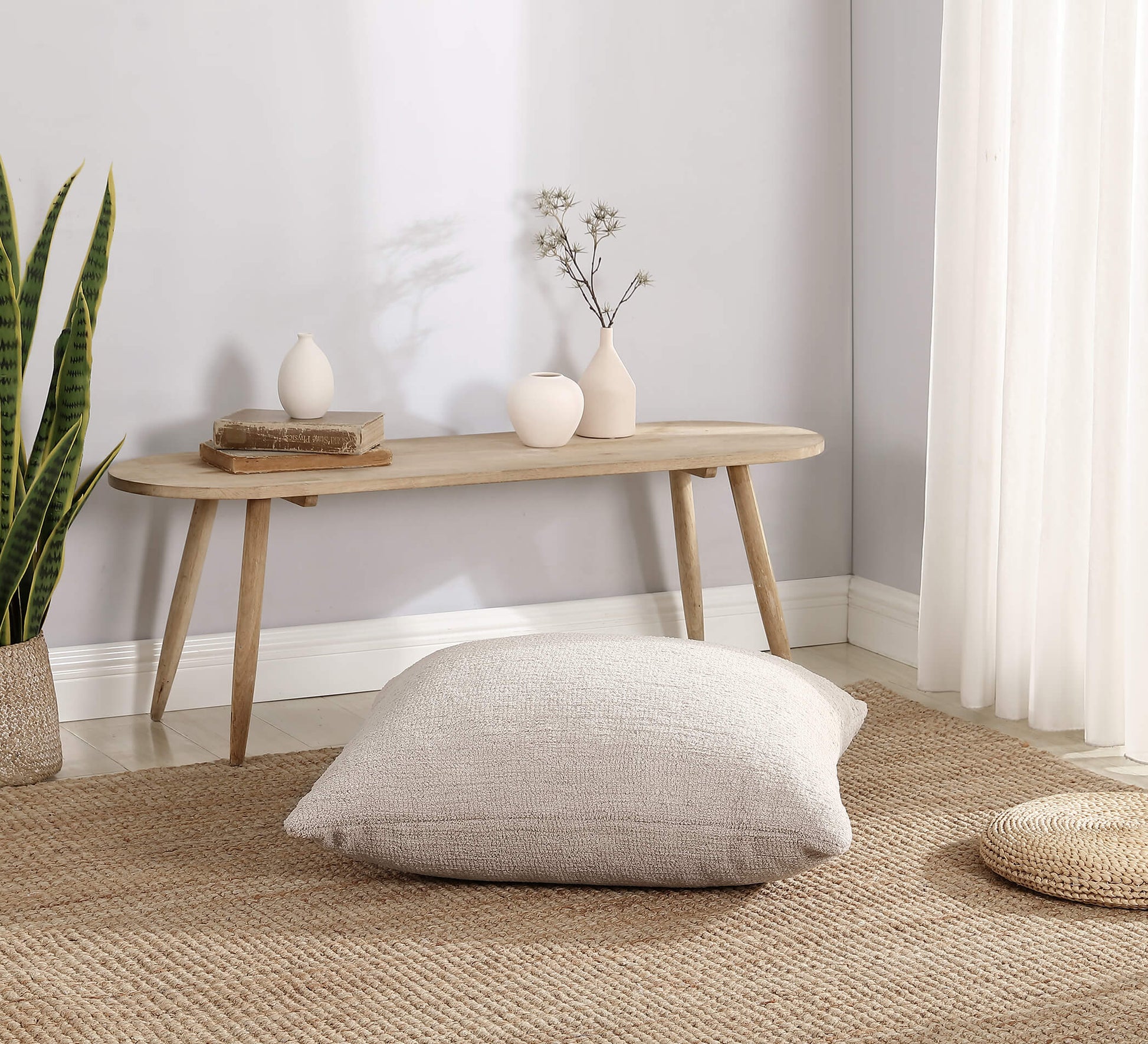 Snug Floor Pillow Taupe