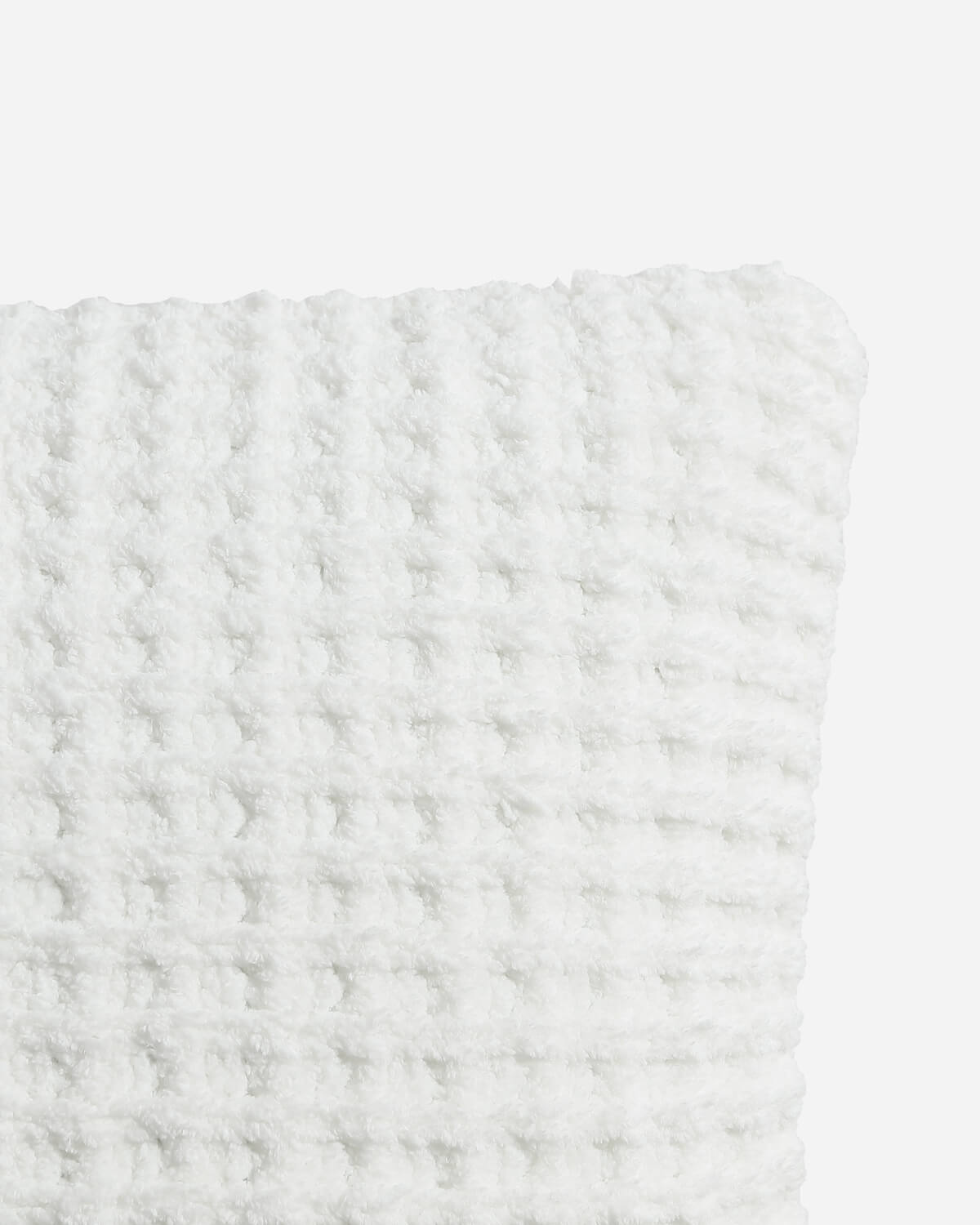 Snug Waffle Throw Clear White