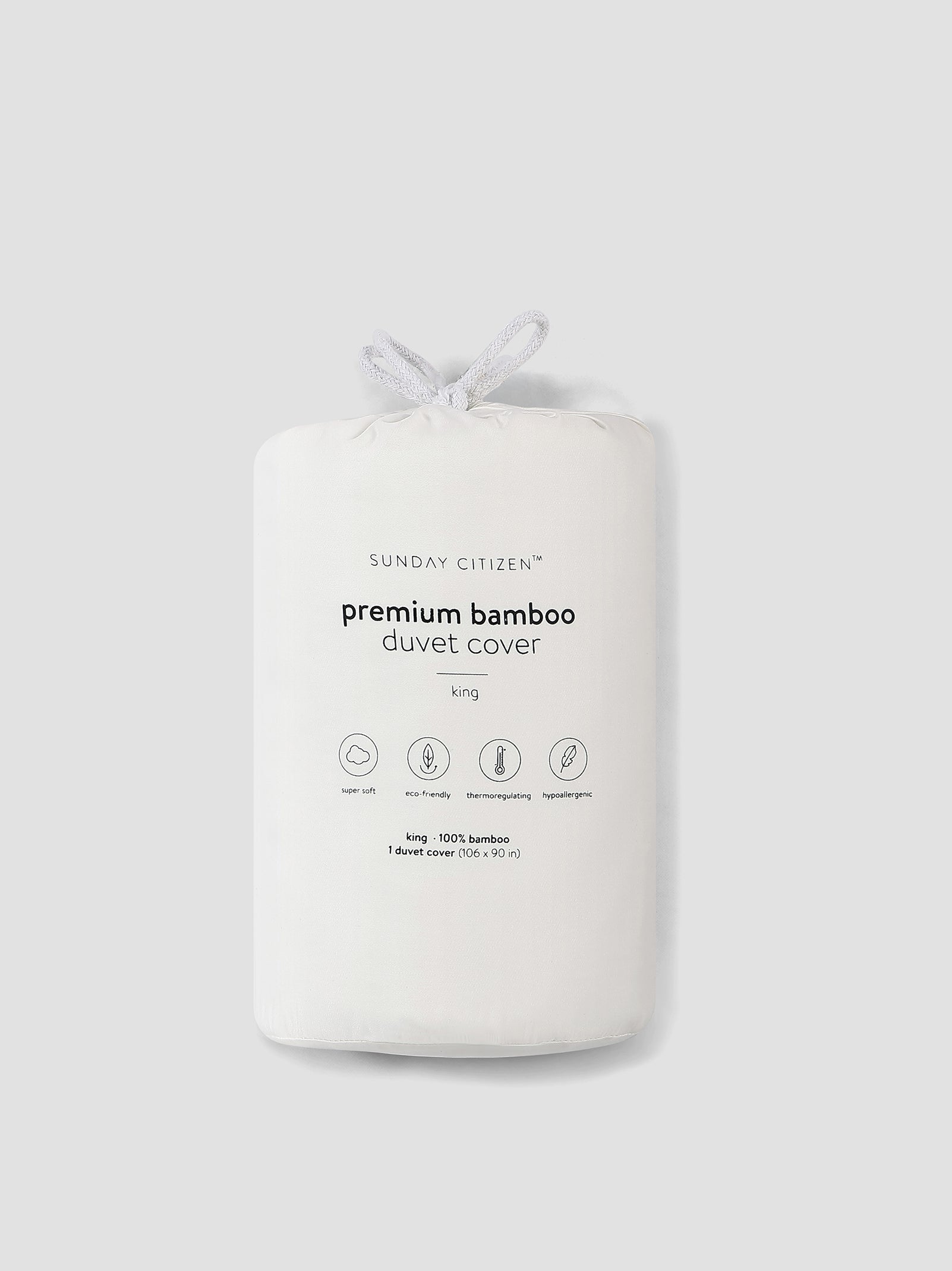 Premium Bamboo Duvet Cover Buttermilk