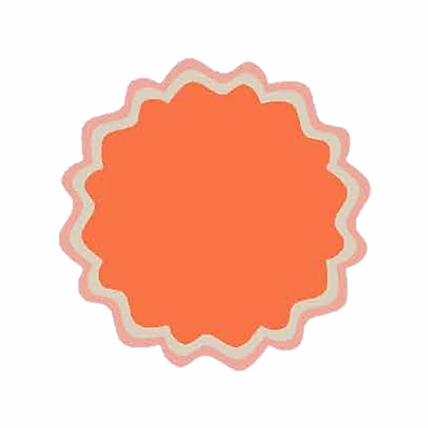 Die Cuts - Round Placemats Orange (Set of 4)