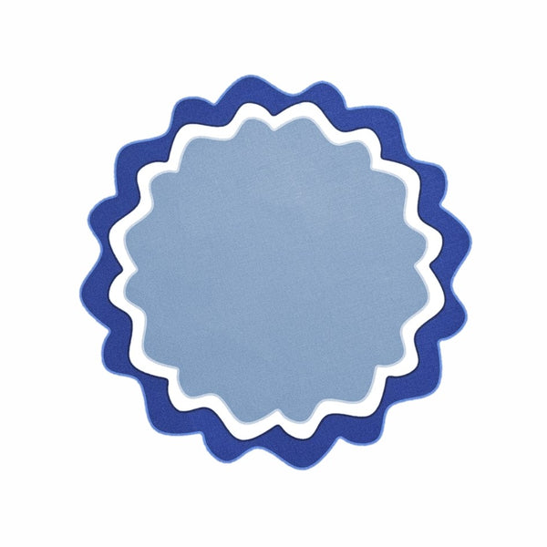 Die Cuts - Round Placemats Blue (Set of 4)