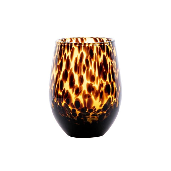 Puro - Tortoiseshell Stemless Wine Glass (Set of 4)