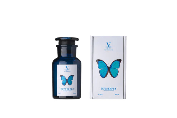 Talismán- Vela Mariposa en Botella Azul 250