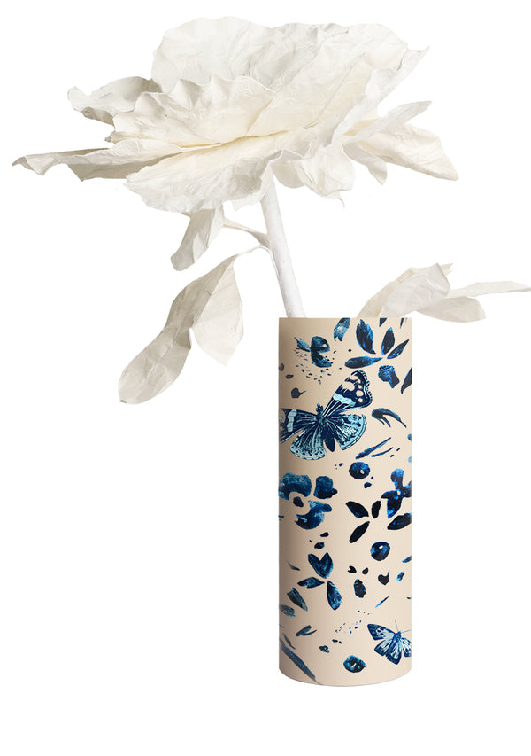 Denim Floral - Vase