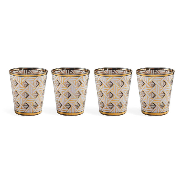 Basketweave - Glassware (Set of 4)