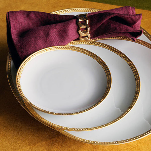 Soie Tressee Gold - Bread + Butter Plate