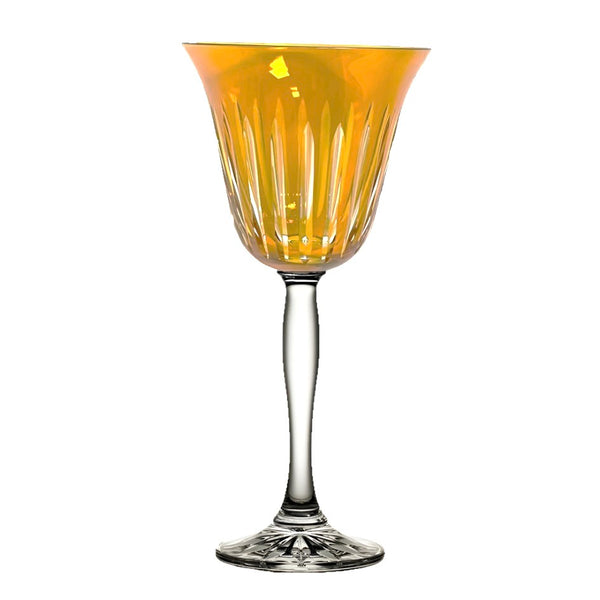 Water Goblet Stripes Yellow (Set of 6)