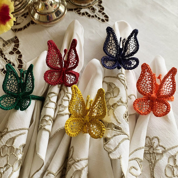 Butterfly - Napkin Rings Colors (Set of 6)