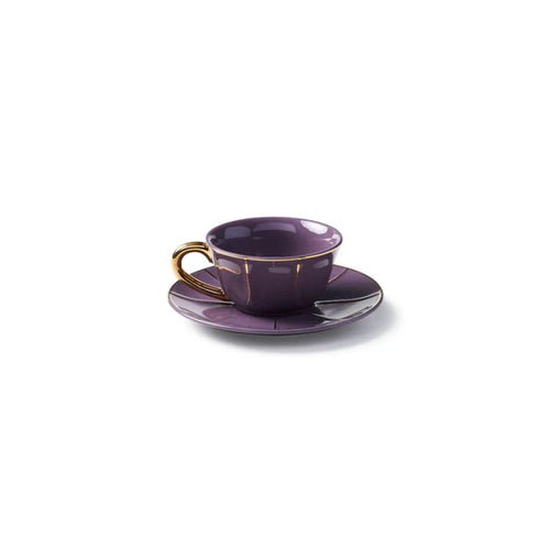 La Tavola Scomposta - Taza de café con Plato Púrpura
