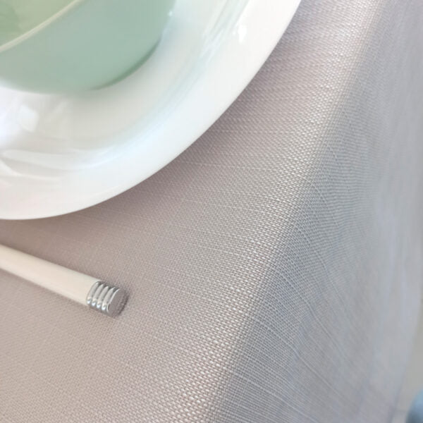 Altamira - Pearl Grey Tablecloth 70"x177"