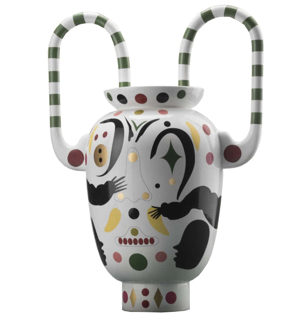 Maestro - Theatrehayon Vase Glossy White & Graphics