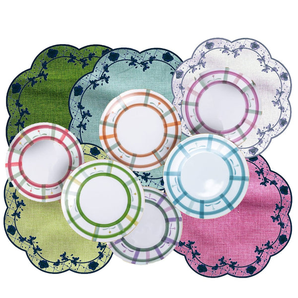 Fiorentine - Round Dark Blue Placemat