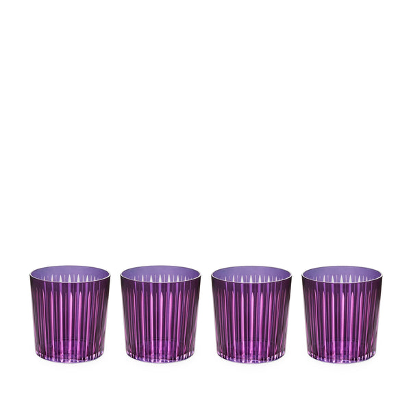 Prism - Double Old Fashioned Glasses Purple (Set of 4)