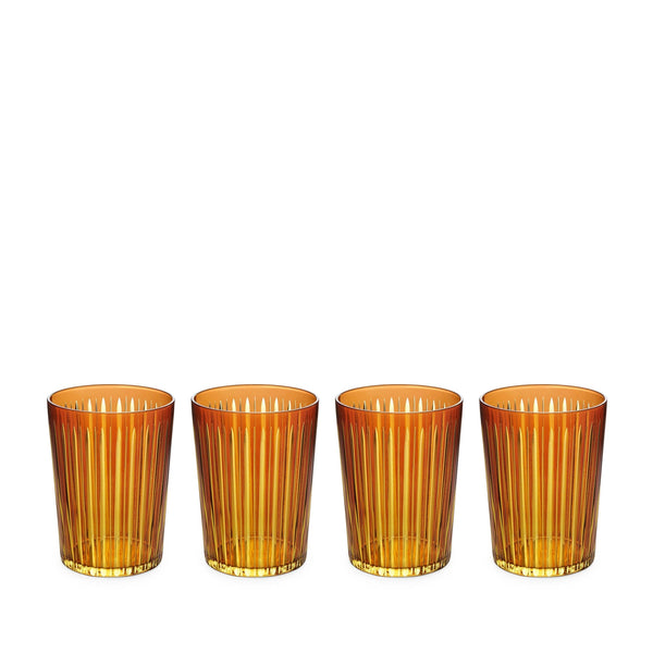 Prism - Highball Glasses Amber (Set of 4)