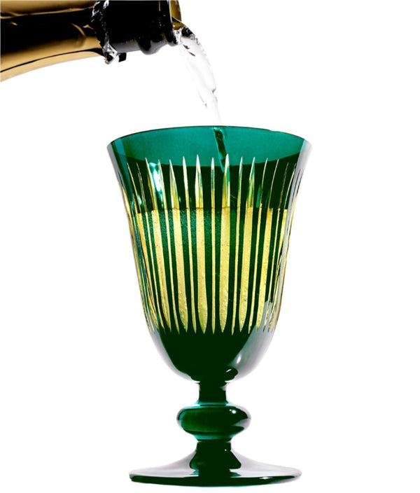 Prism - Wine Glasses Green (Set of 4)