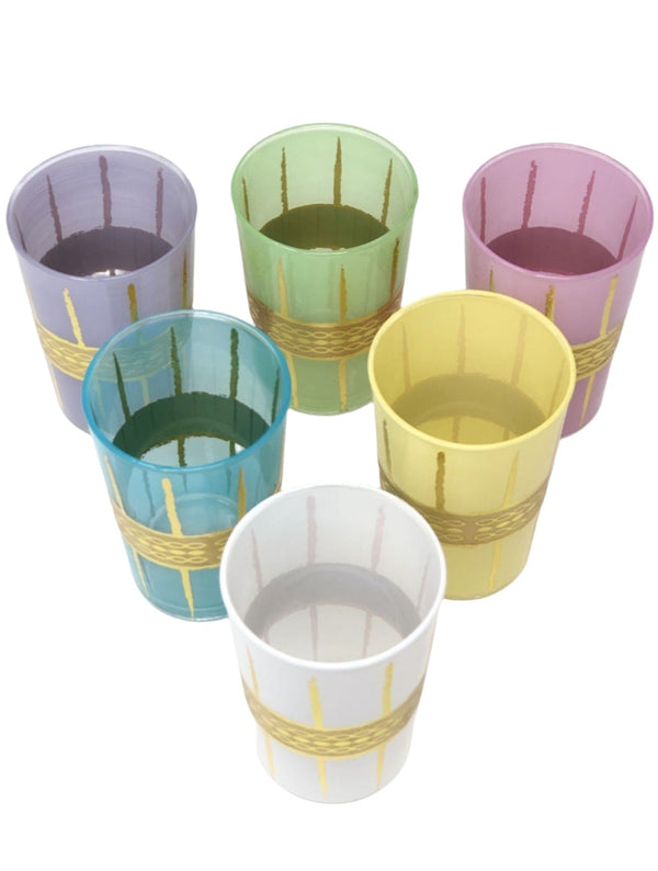 Tea Glasses Corde Assorted Color - (Set of 6)