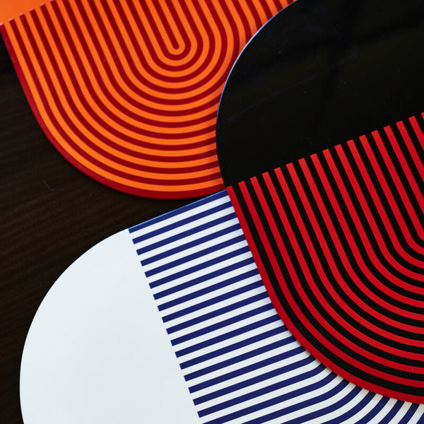 Stripes & Solids - Lacquer Placemats (Set of 2)