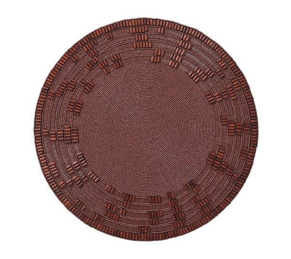 Wood Matrix - Brown Placemat (Set of 2)